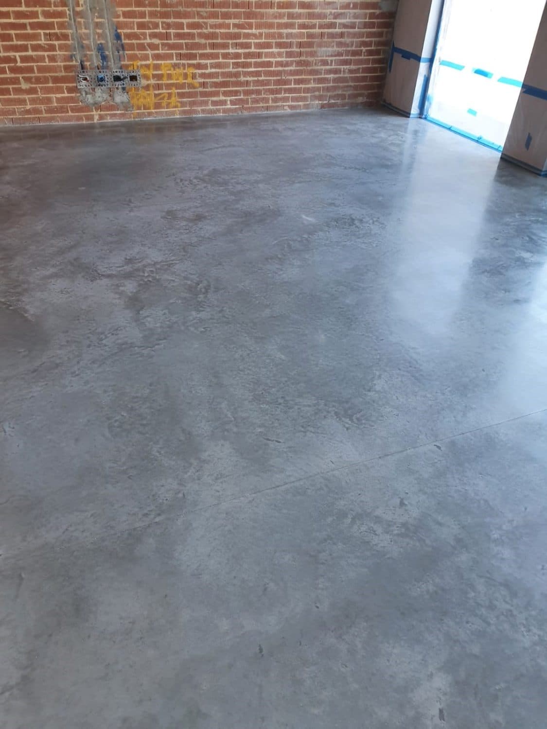 Non-exposed with burnt finish, super floor, non-exposed at a home in Haberfield, Sydney